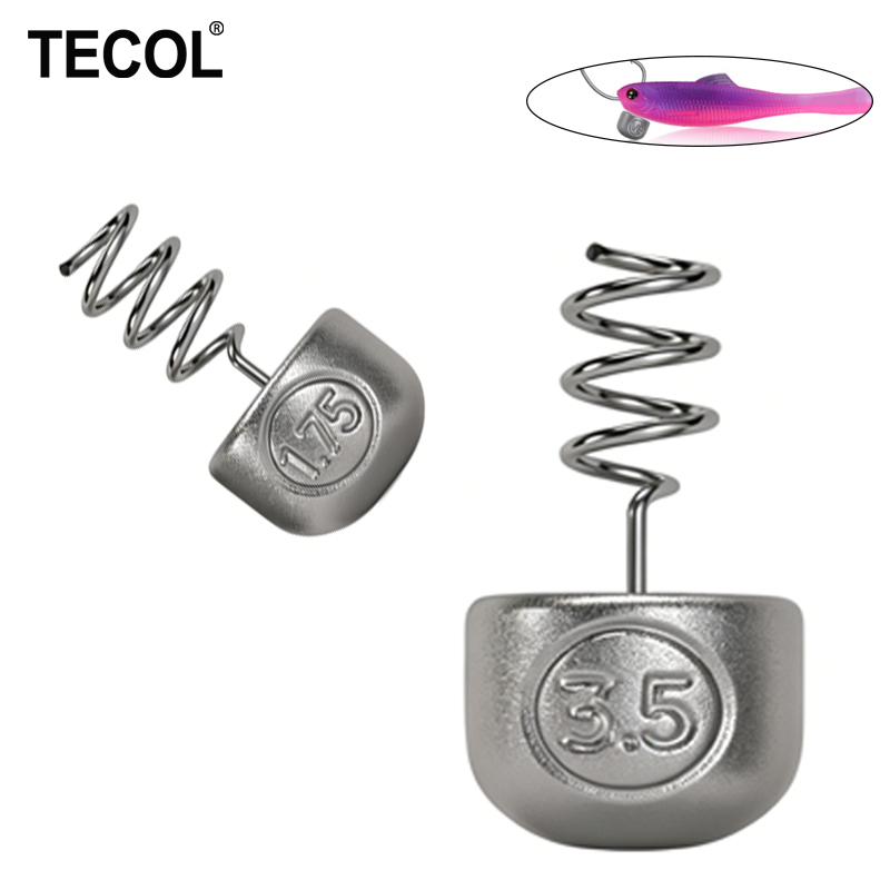 Fishing Equipment Used - Piombo a molla a spirale TECOL