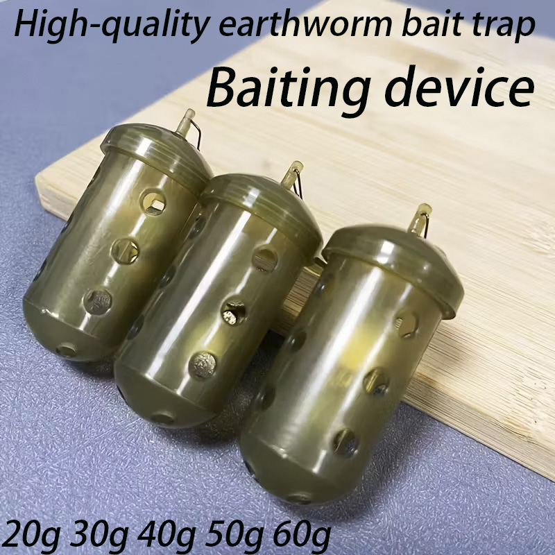 Fishing Equipment Ebay - Gabbia per esche da pesca cilindrica,
