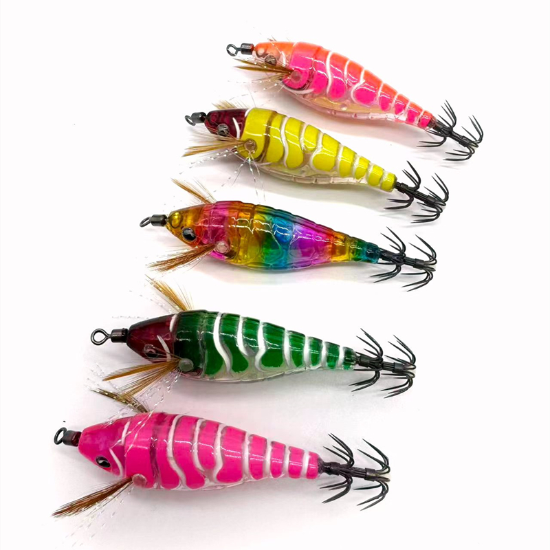 Fishing Equipment Japan - Gamberetti di legno luminosi Calamari EGI