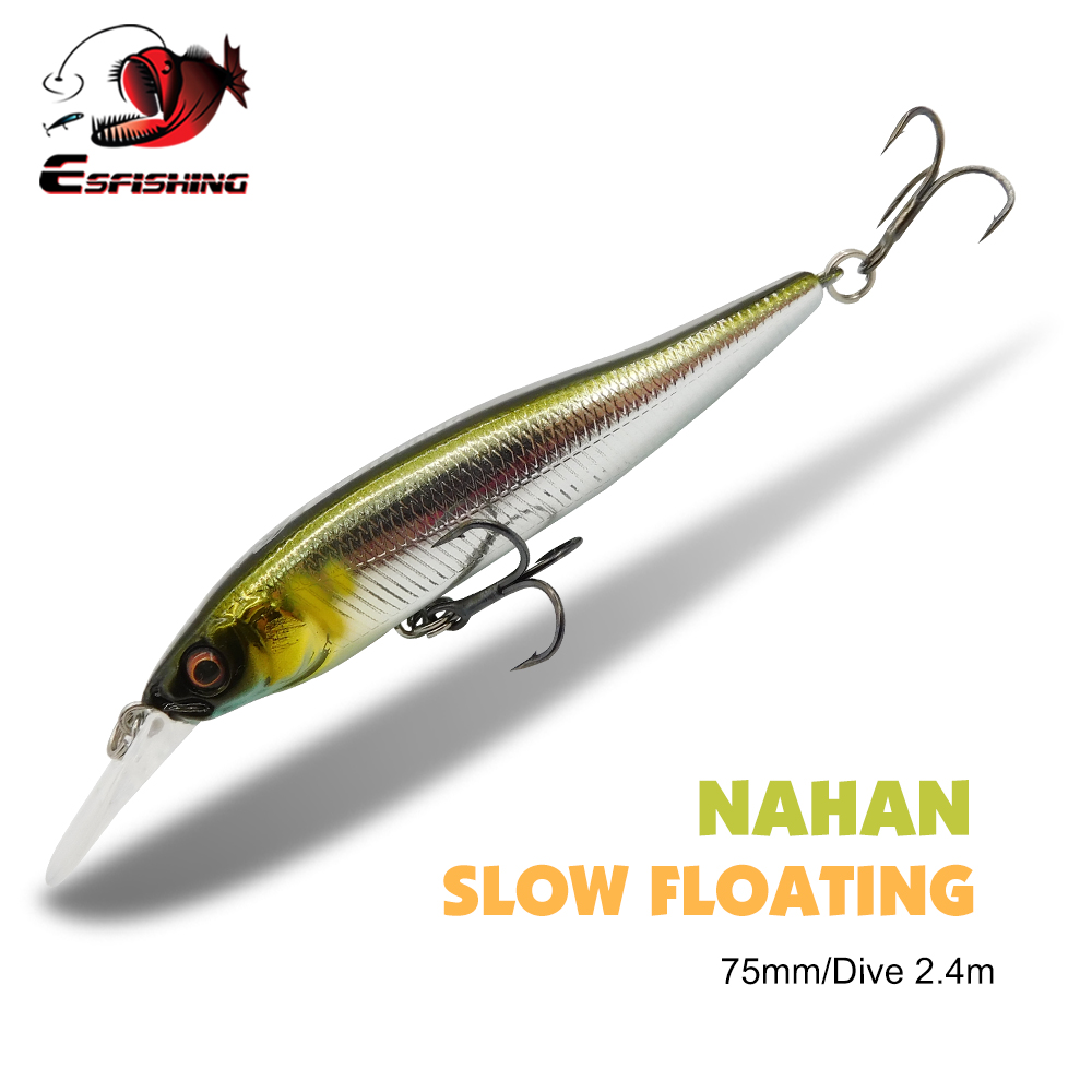 Fishing Equipment Ebay - ESFISHING Esca Dura Oscillante NAHAN 75mm