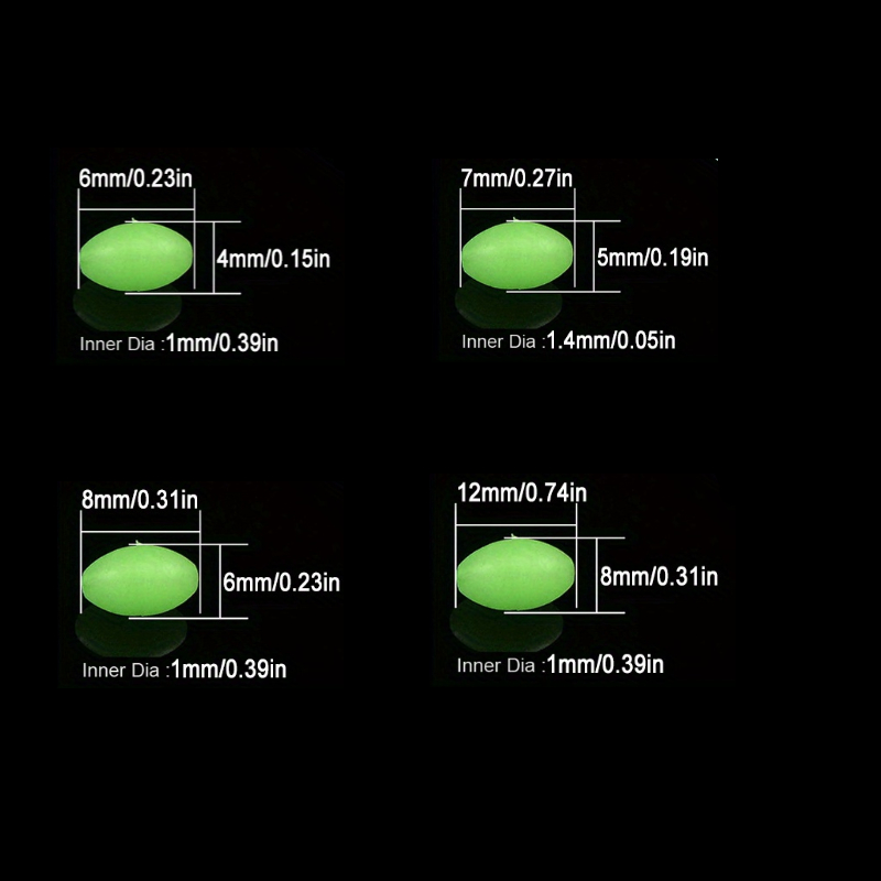 100 pz/lotto Ovale Notte Lumin - Fishing Equipment Used recensione e prezzo