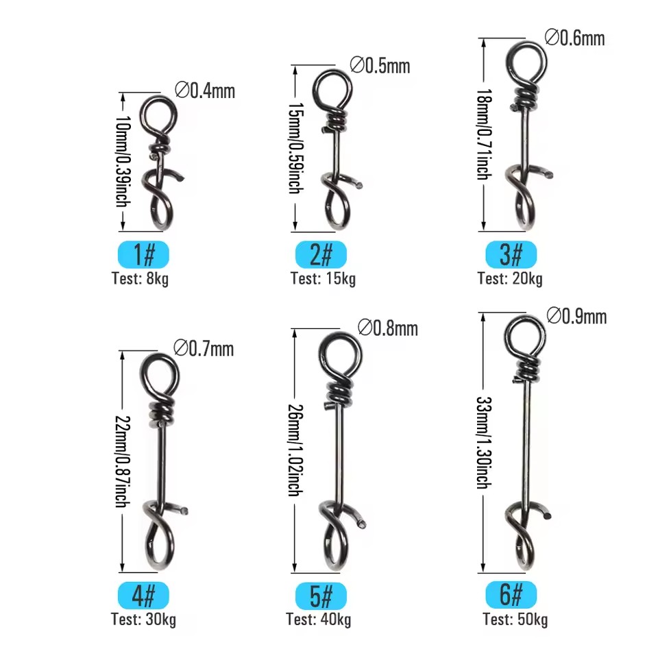 50 Pezzi Clip a Molla in Accia - Fishing Equipment Used recensione e prezzo