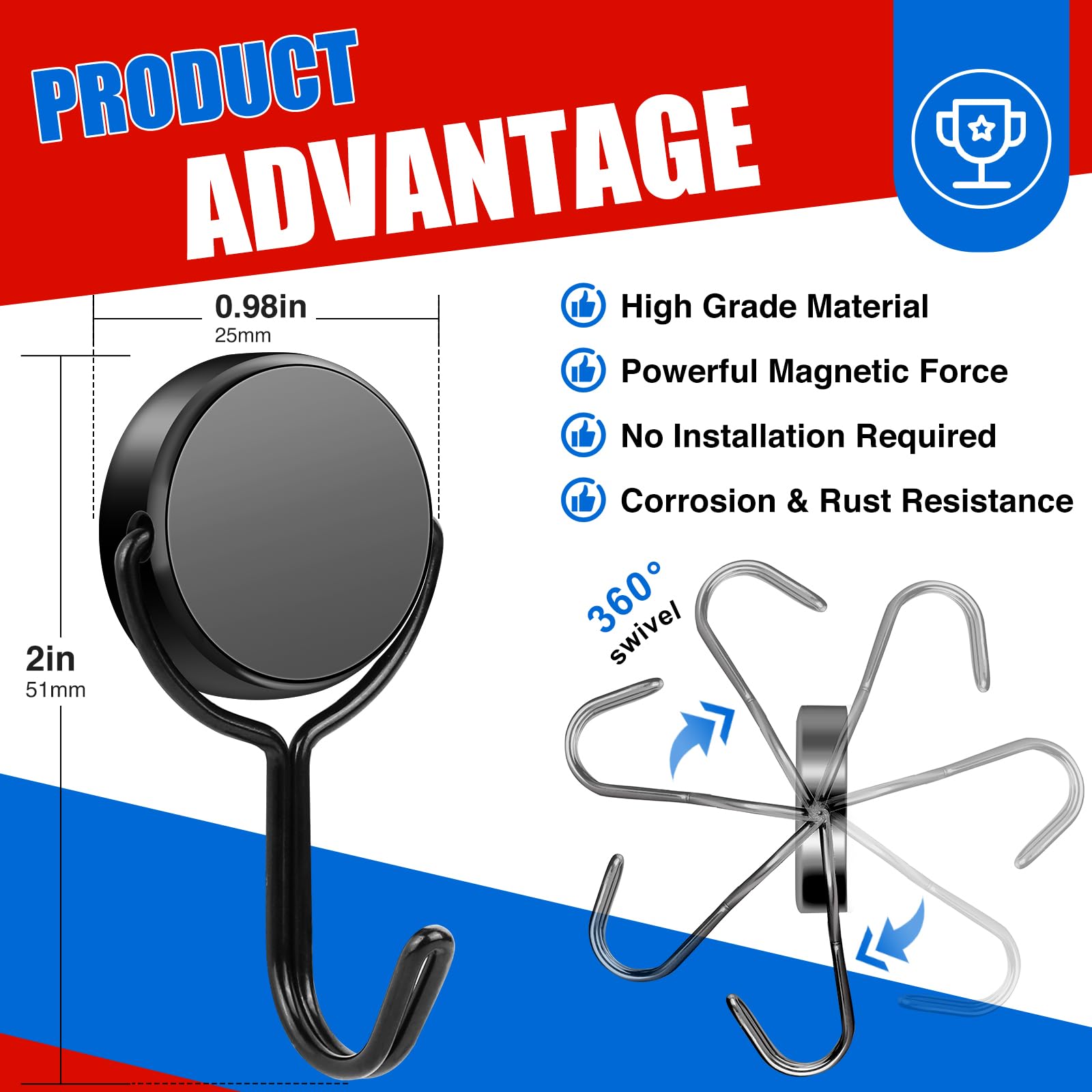 Ganci Magnetici Girevoli, Ganc - Fishing Swivel Connector recensione e prezzo